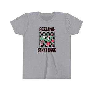 Feeling Berry Good Youth Girls Retro T-shirt