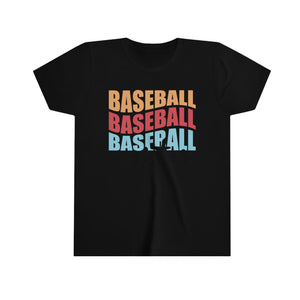 Baseball Sister Graphic Youth Girls Retro T-shirt