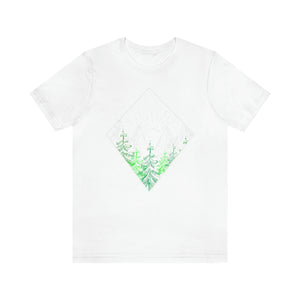 Nature Mountains Hand-Drawn Men's Short Sleeve Graphic Tee