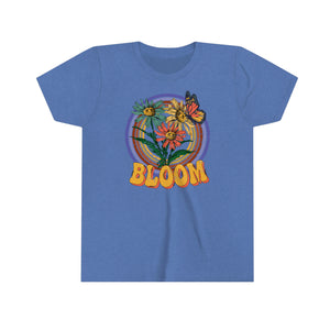 Bloom Flowers Youth Girls Retro T-shirt