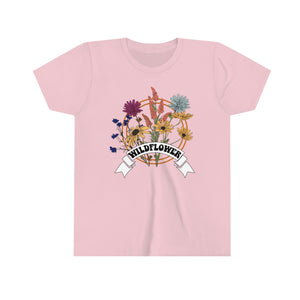 Wildflowers Girls Youth Retro T-shirt