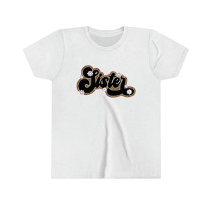 Sister Leopard Girls Youth Retro T-shirt