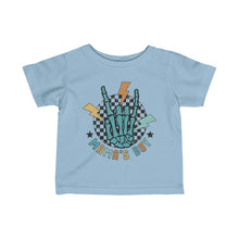 Load image into Gallery viewer, Mamas Boy Skeleton Hand Infant Fine Jersey Tee
