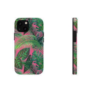 Neon Jungle Pink and Green Tough Phone Case, Case-Mate