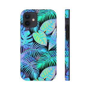 Neon Blue Jungle Tough Phone Case, Case-Mate