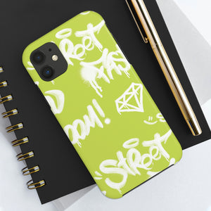 Graffiti Green Tough Phone Case, Case-Mate