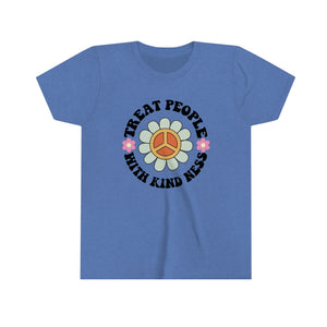 Treat People with Kindness Girls Youth Retro T-shirt