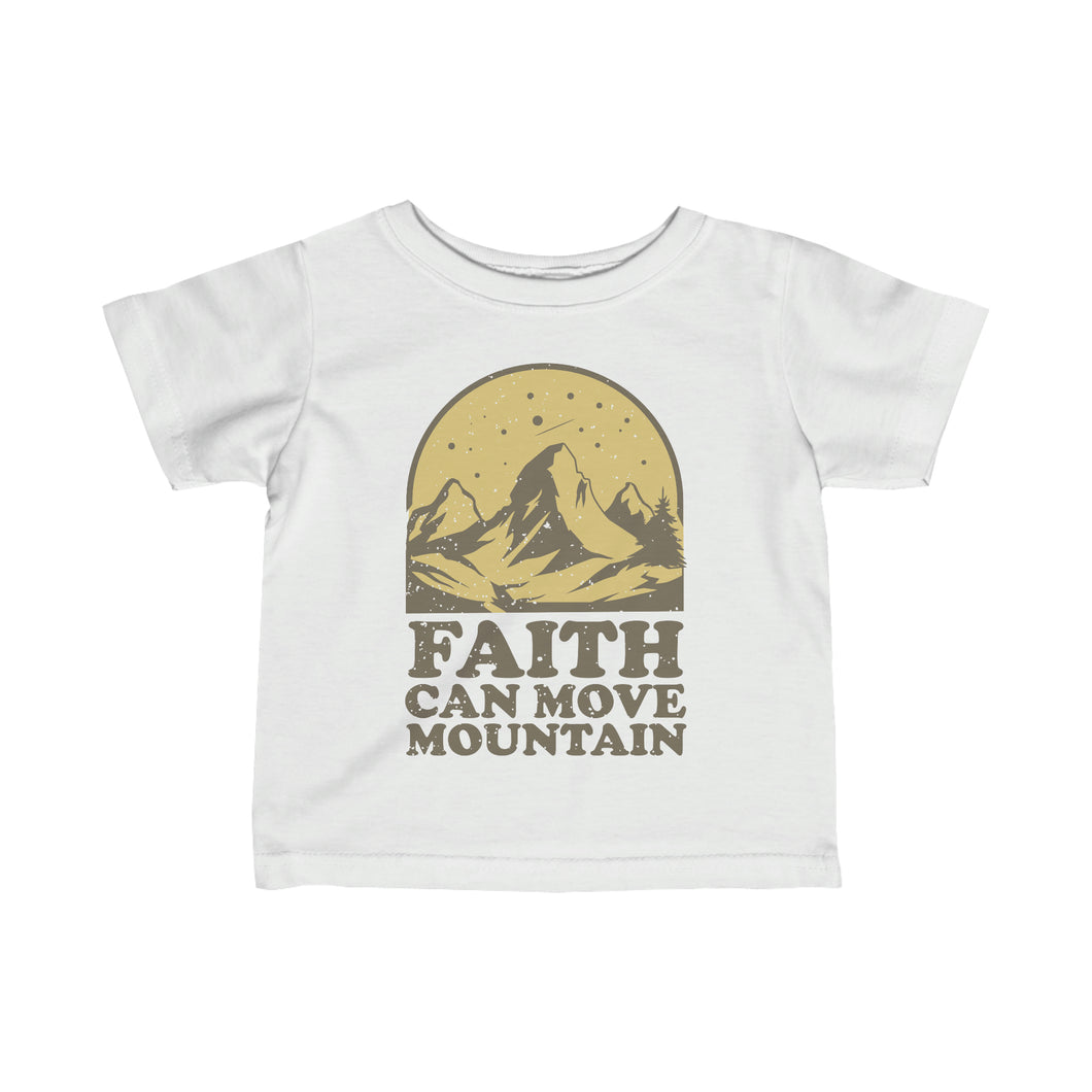 Faith Can Move Mountains Infant Fine Jersey Tee