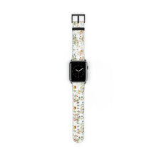 Load image into Gallery viewer, Soft Flowers Faux-Leather Apple Watch Band
