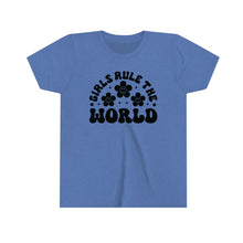 Load image into Gallery viewer, Girls Rule The World Youth Girls Retro T-shirt
