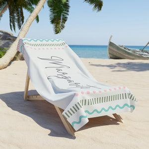 The Margarite Custom Name Beach Towel