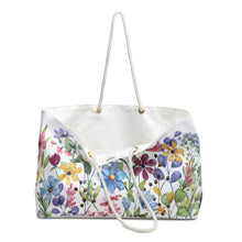 Load image into Gallery viewer, Summer Flowers Weekender/Beach Bag
