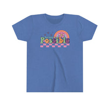 Load image into Gallery viewer, Anything Possible Youth Girls Retro T-shirt
