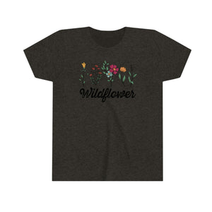 Vintage Wildflowers Girls Youth T-shirt