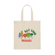 Load image into Gallery viewer, Eat Your Veggies Canvas Tote Bag
