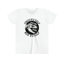 Load image into Gallery viewer, Check Yo Self Dino Youth Boys T-shirt
