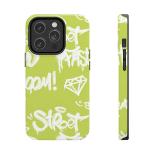 Graffiti Green Tough Phone Case, Case-Mate