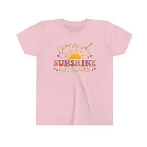 Spread Sunshine Not Shade Girls Youth Retro T-shirt