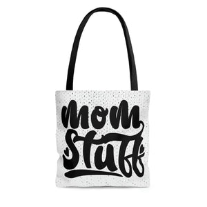 Mom Stuff White Speckled High Quality Tote Bag