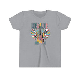 Long Live Rock N Roll Guitar Girls Youth Retro T-shirt