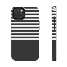 Load image into Gallery viewer, Black and White Stripes Tough Phone Case, Case-Mate
