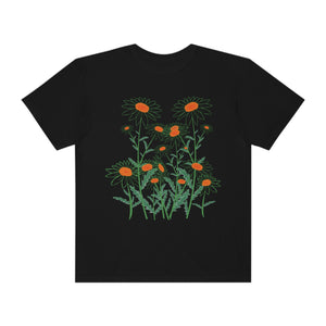 Wildflowers Stenciled Women’s Vintage T-shirt