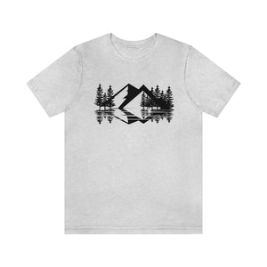 Moutains Sketch Men's Short Sleeve Graphic Tee