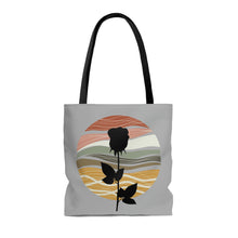 Load image into Gallery viewer, Black Rose Retro High Quality Tote Bag
