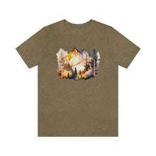 Load image into Gallery viewer, Watercolor Mountains Men&#39;s Short Sleeve Graphic Tee
