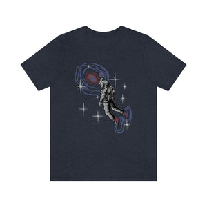 Space Basketball Men's Short Sleeve Graphic Tee