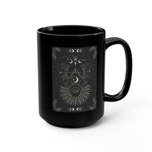 Load image into Gallery viewer, Celestial Tarot Black Mug, 15oz
