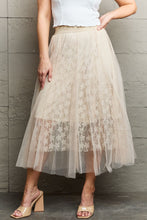 Load image into Gallery viewer, Ninexis Lace Flowy Midi Skirt
