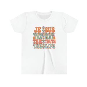 Jesus The Way Girls Retro T-shirt