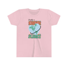 Load image into Gallery viewer, Create a Kinder Planet Girls Youth Retro T-shirt
