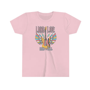 Long Live Rock N Roll Guitar Girls Youth Retro T-shirt