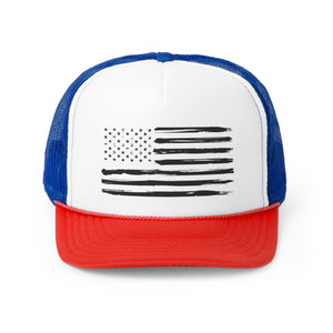 Distressed Flag Trucker Cap