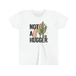 Not A Hugger Cactus Girls Youth Retro T-shirt