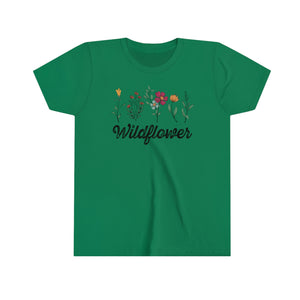 Vintage Wildflowers Girls Youth T-shirt