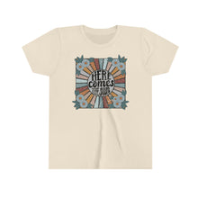 Load image into Gallery viewer, Here Comes The Sun Girls Youth Retro T-shirt
