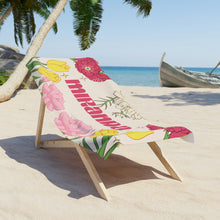 Load image into Gallery viewer, The Miranda Floral Custom Name Beach Towel
