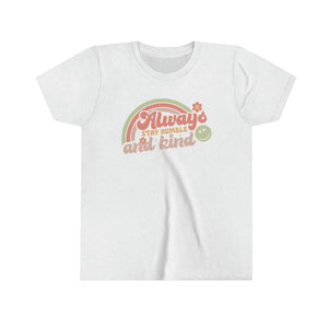 Always Stay Humble and Kind Graphic Youth Girls Retro T-shirt