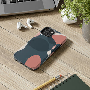 Abstract Pink and Blue Tough Phone Case, Case-Mate