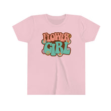 Load image into Gallery viewer, Flower Girl Peace Daisies Youth Girls Retro T-shirt
