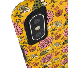 Load image into Gallery viewer, Retro 70&#39;s Mushrooms and Flowers Tough Phone Case, Case-Mate
