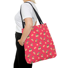 Load image into Gallery viewer, Peaches Dark Pink/Red High Quality Tote Bag
