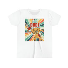 Load image into Gallery viewer, Cool Dude Dog Retro Youth Boys T-shirt
