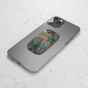 Neon Jungle Pinks and Green Phone Click-On Grip