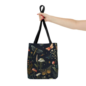 Dragonflies Black High Quality Tote Bag