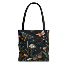 Load image into Gallery viewer, Dragonflies Black High Quality Tote Bag
