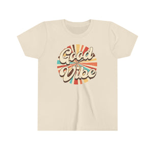 Good Vibes Girls Youth Retro T-shirt